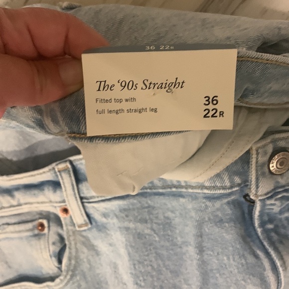 Abercrombie & Fitch The 90s Straight low rise size 22 - Picture 4 of 10